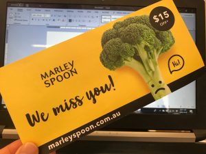 Marley Spoon wants me back.