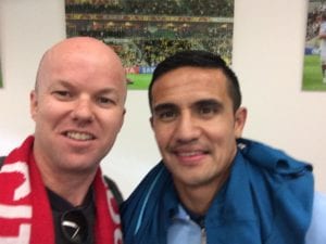 Tim Cahill shares another of his passions: Careerbox