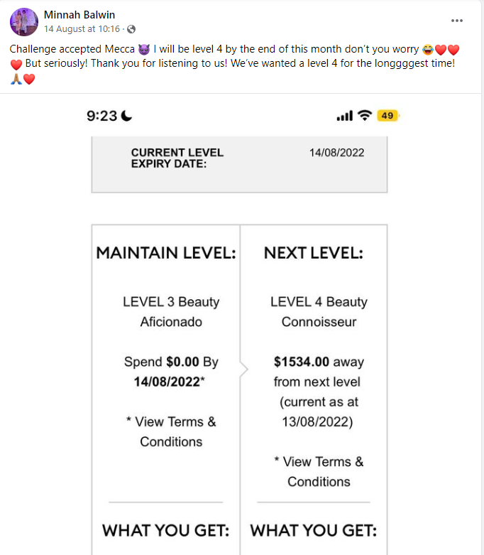 MECCA Beauty Loop Rewards Program