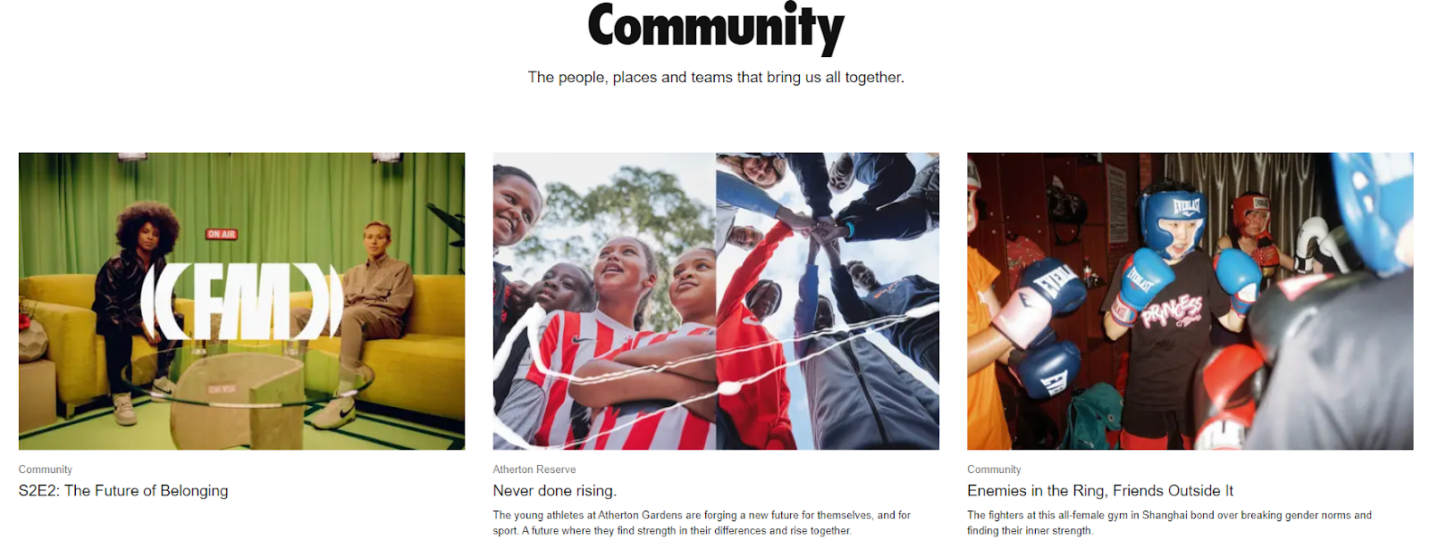 Nike community