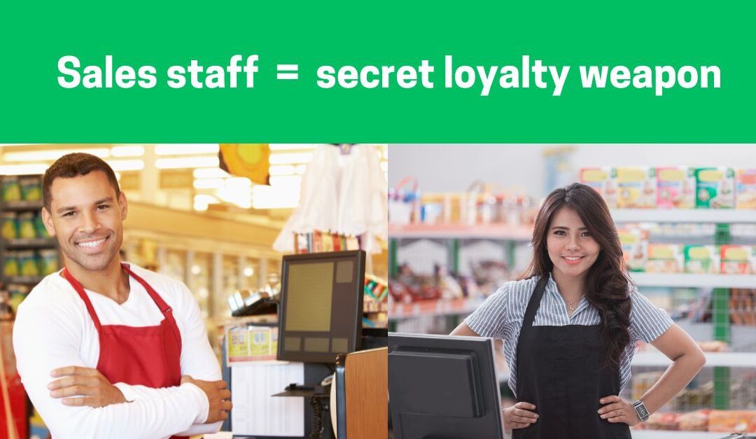How important are sales staff for loyalty?