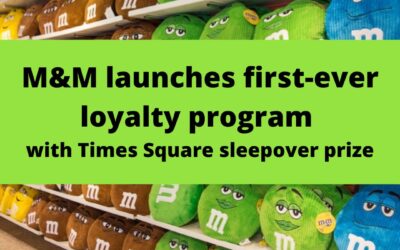 M&M Launches first-ever loyalty program with Times Square sleepover prize